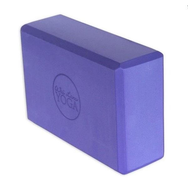 Wai Lana Productions Llc Wai Lana Productions 163 3 in. Foam Yoga Block 16 Block - Purple 163